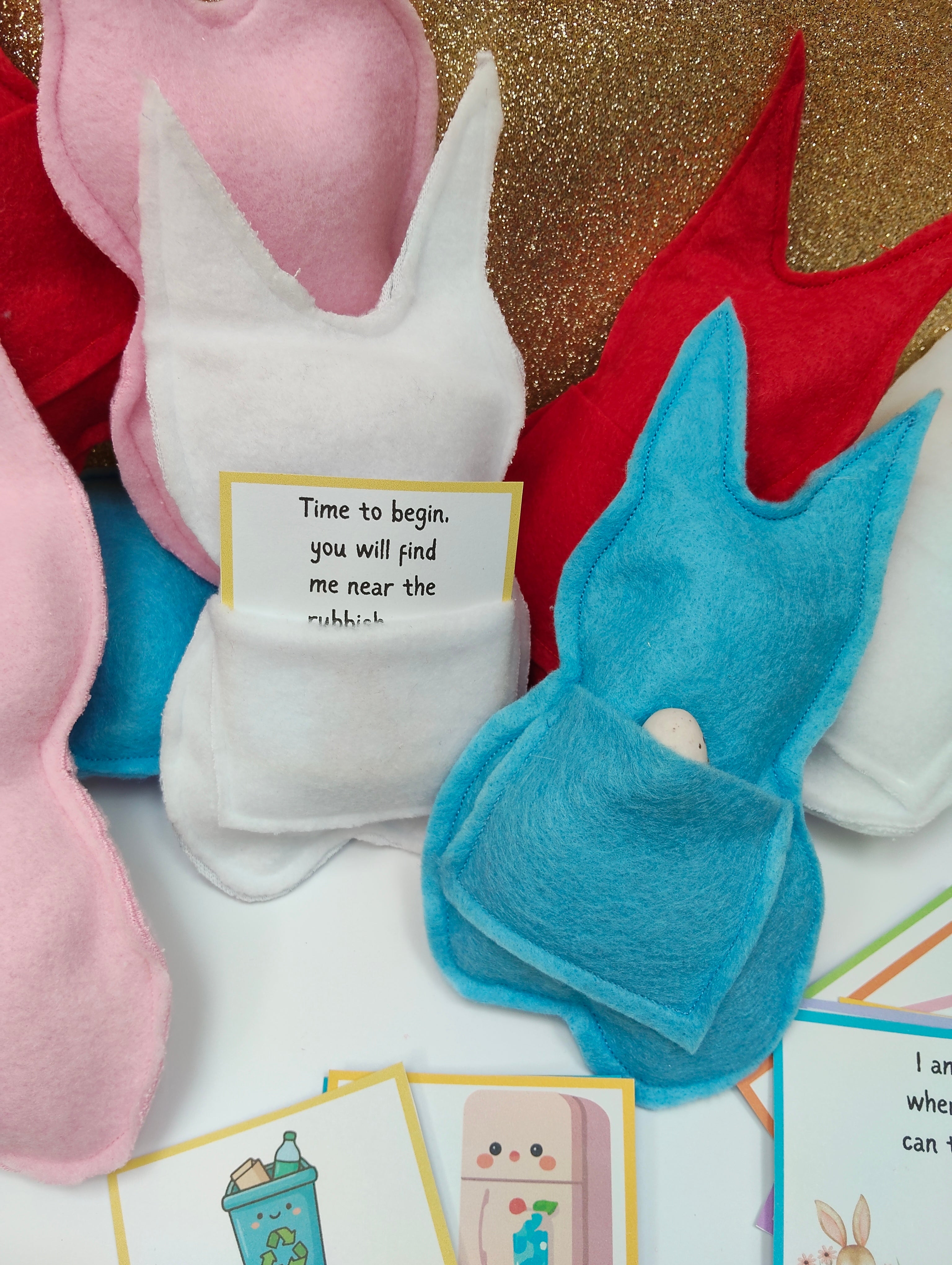 Easter scavenger hunt rabbits